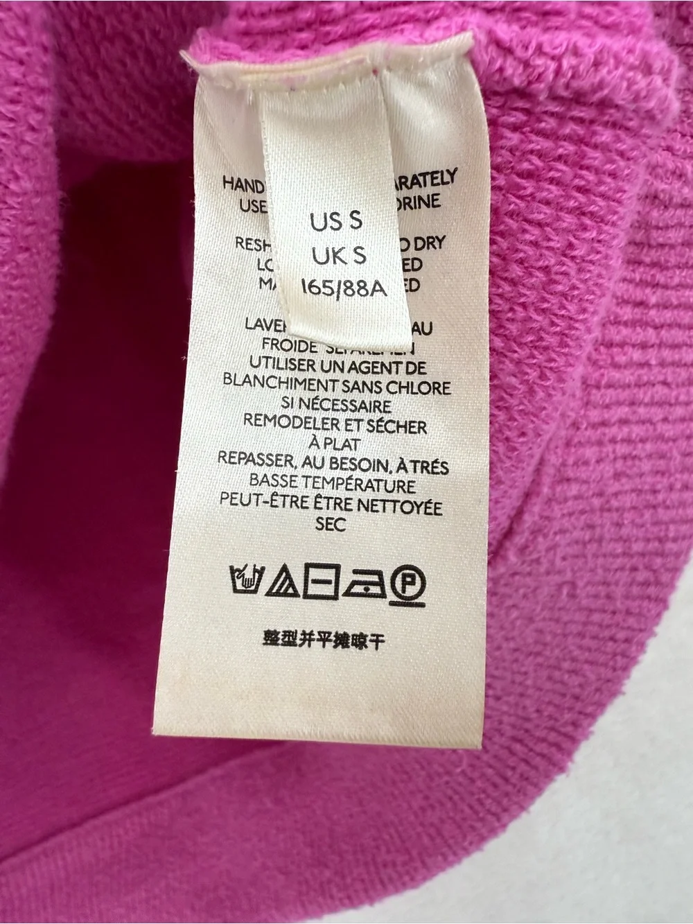 Free People Ottoman Slouchy Oversized Tunic Sweater Hot Pink Women’s Size Small